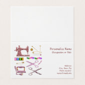 Sewing Seamstress Wardrobe Tailor 名刺 (外部フラット)