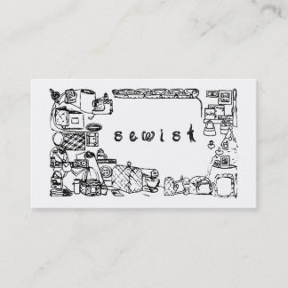 sewist fabric business card FabricatedFrames.com 名刺