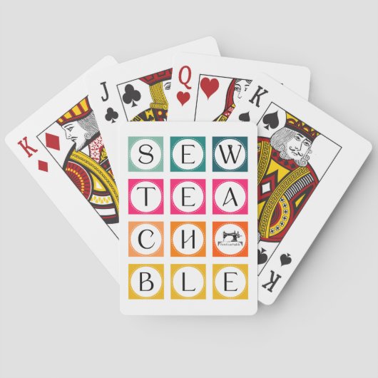 Sewteachable Classic Playing Cards トランプ (裏面)