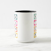 Sewteachable Colorful Squares マグカップ (中央)