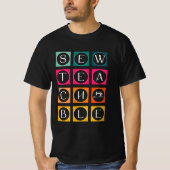 Sewteachable Colorful Squares Tシャツ (正面)