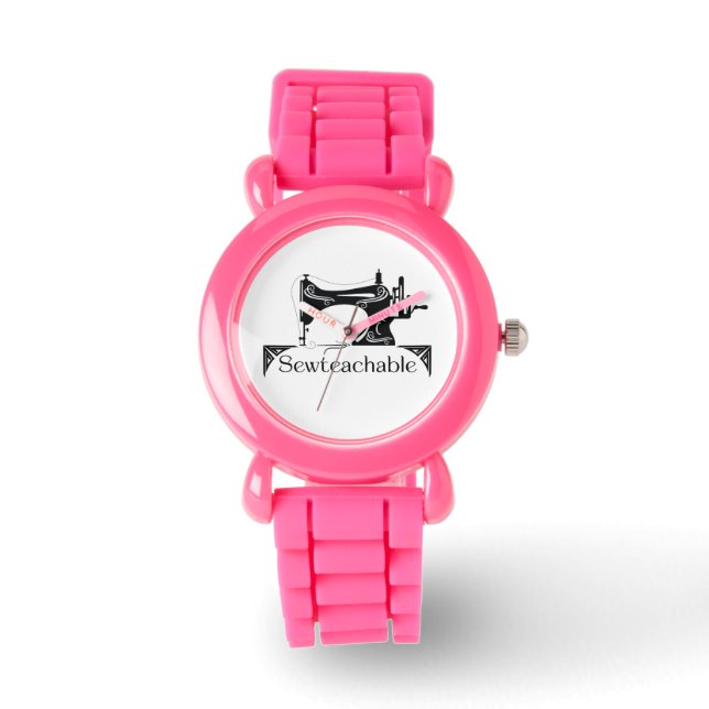 Sewteachable eWatch Watch (Pink) 腕時計 (正面)