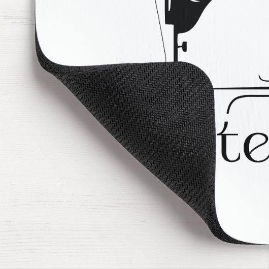 Sewteachable Vintage Sewing Machine マウスパッド (コーナー)