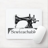 Sewteachable Vintage Sewing Machine マウスパッド (マウス)