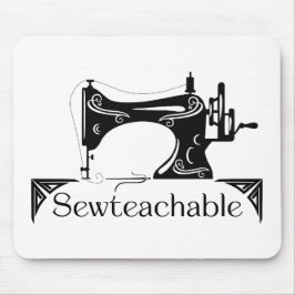 Sewteachable Vintage Sewing Machine マウスパッド
