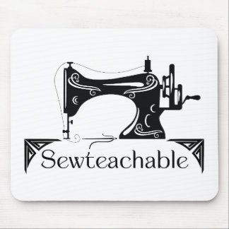 Sewteachable Vintage Sewing Machine マウスパッド