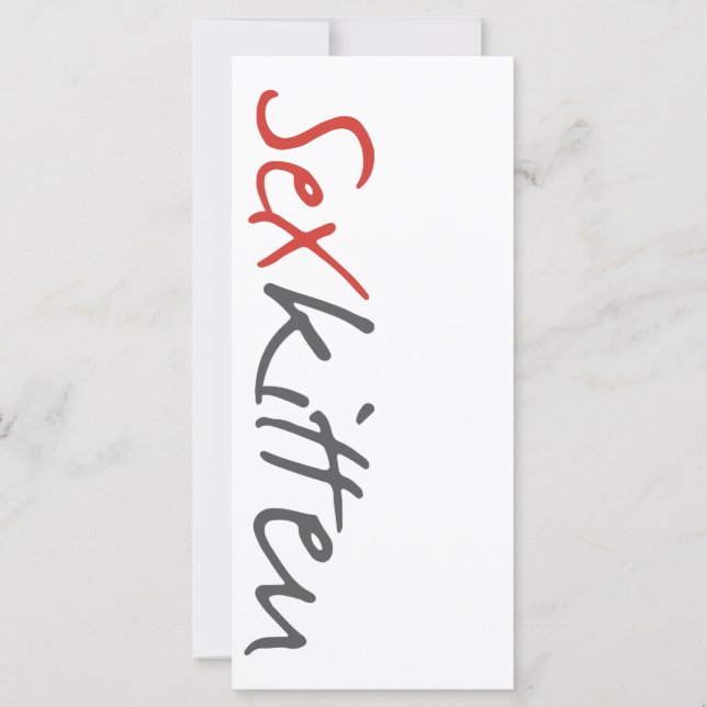 Sex Kitten Bookmarker 4" by 9" (裏面)