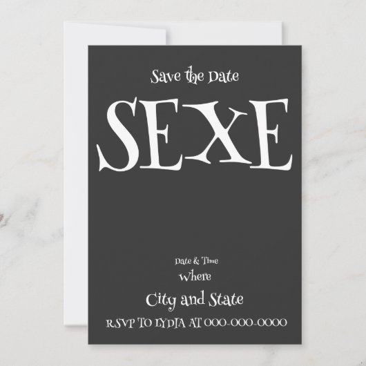 SEXE 招待状 (正面)