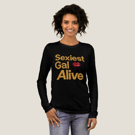 Sexiest Gal Alive トライブレンドＴシャツ (正面全体)
