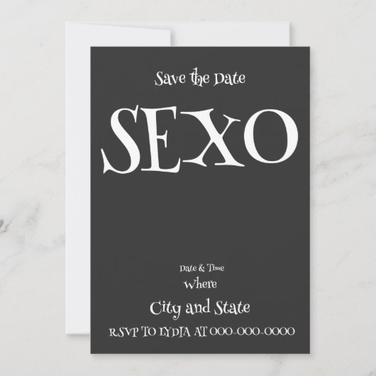 SEXO 2024 ディナーハッピーアワー女子会・男子会 招待状 (正面)