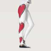 Sexy Red Heart Gym Activewear レギンス (右)