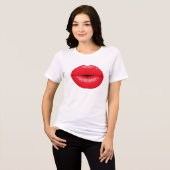 Sexy RED lips トライブレンドＴシャツ (正面全面)
