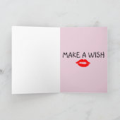 SEXY ROMANTIC LIPS BIRTHDAY Greeting Card HUSBAND カード (内部)