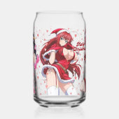 Sexy Santa Marry Cristmas Pink Heart Anime Diva ガラス缶 (左)