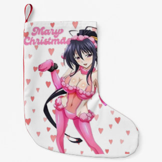 Sexy Santa Marry Cristmas Pink Heart Anime Diva スモールクリスマスストッキング