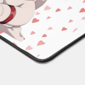 Sexy Santa Marry Cristmas Pink Heart Anime Diva デスクマット (コーナー)