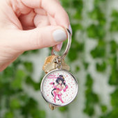 Sexy Santa Marry CristmasPink Heart Anime-Keychain キーホルダー (手)