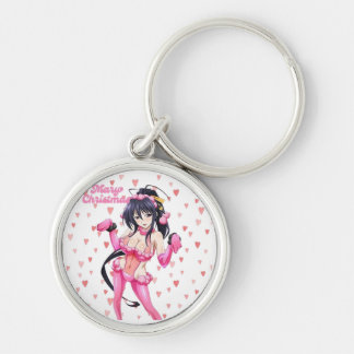 Sexy Santa Marry CristmasPink Heart Anime-Keychain キーホルダー