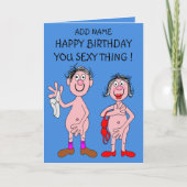 Sexy thing bIrthday card カード (正面)