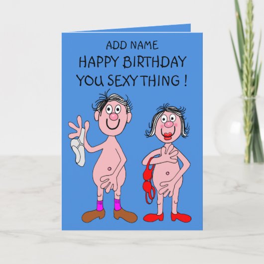 Sexy thing bIrthday card カード (正面)