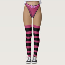 Sexy Underwear leggings with pull up candy socks レギンス