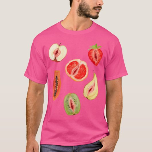 Sexy Vagina Fruits Tシャツ (正面)