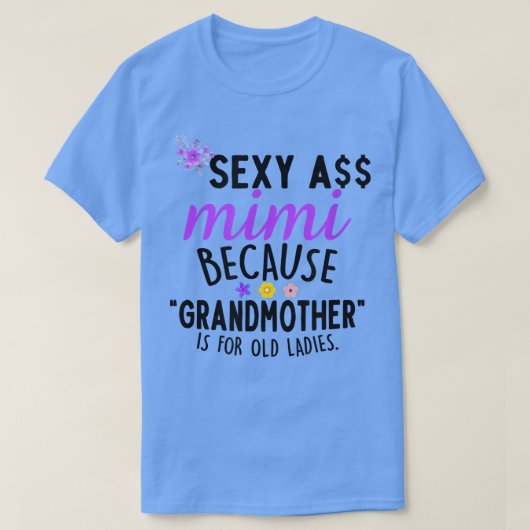 Sey Mimiは祖母が老婦人のためのCos Tシャツ (デザイン正面)