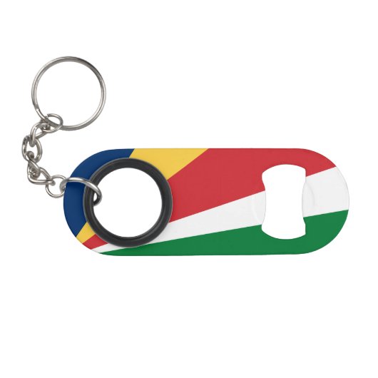 Seychelles Flag キーホルダー栓抜き (正面(横))