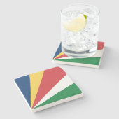 Seychelles Flag ストーンコースター (横)