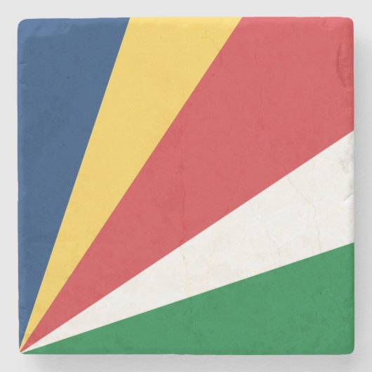 Seychelles Flag ストーンコースター (正面)