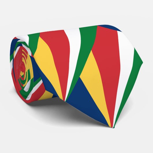 Seychelles Flag ネクタイ (ロール)