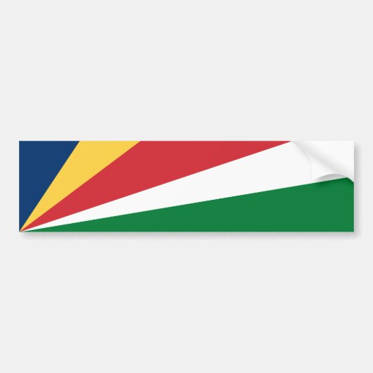 Seychelles Flag バンパーステッカー (正面)