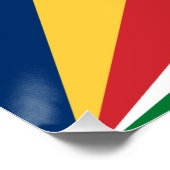 Seychelles Flag ポスター (コーナー)