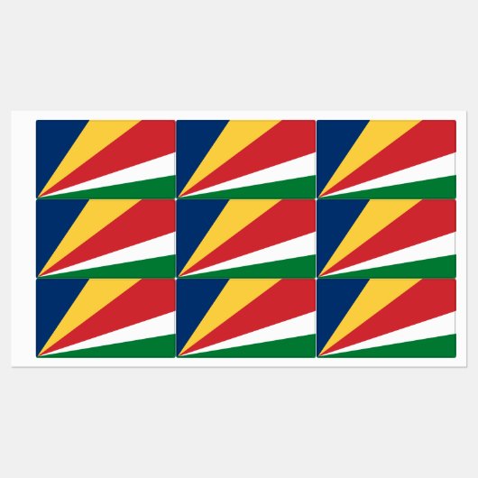 Seychelles Flag ラベル (シート)