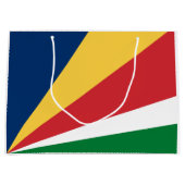 Seychelles Flag ラージペーパーバッグ (正面)