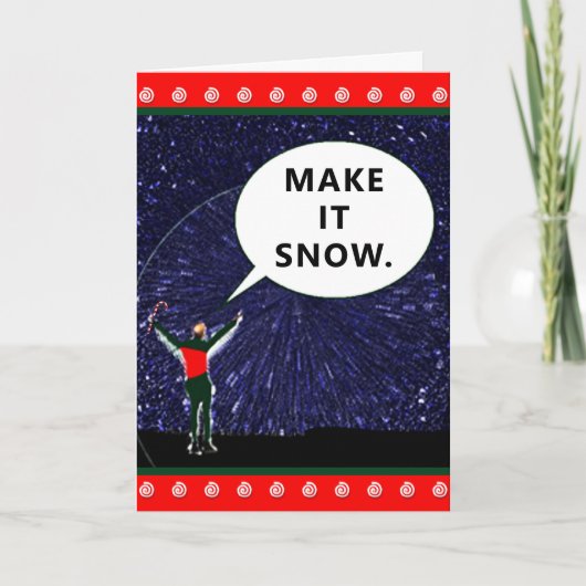 SFおもしろいクリスマスホリデーカード シーズンカード (正面)