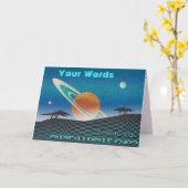 SFに関するお客様の挨拶 カード (黄色い花)