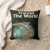 SFのヴィンテージのポスターを旅する クッション (ブランケット)