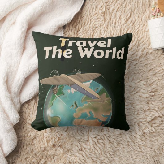 SFのヴィンテージのポスターを旅する クッション (ブランケット)