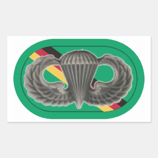 SFの剥離ヨーロッパの楕円形のステッカーに羽を飛ばす 長方形シール (正面)