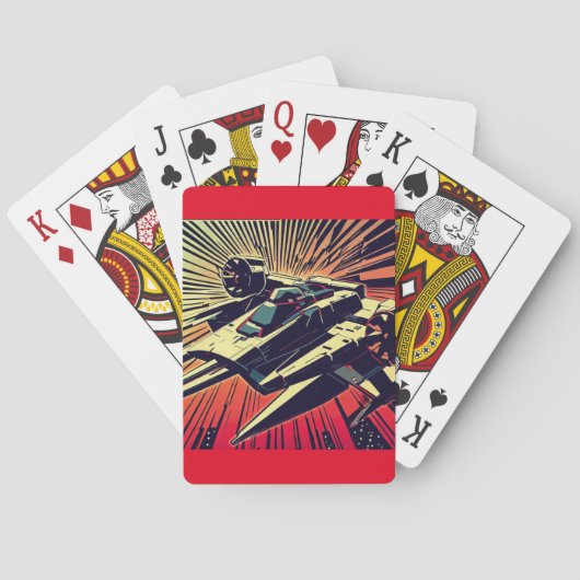 SFアニメスターファイター – Woodcut (1) トランプ (裏面)