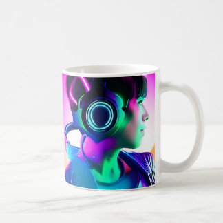 SFアニメCyberpunk Gamer Girl - Coffee Mug コーヒーマグカップ