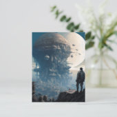 SFエイリアンシティ風景Sci Fi ポストカード (スタンド正面)