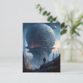 SFエイリアンシティ風景Sci Fi ポストカード (スタンド正面)