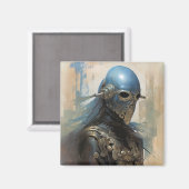 SFエイリアンヘルメットをかぶったマスク マグネット (正面/裏面)