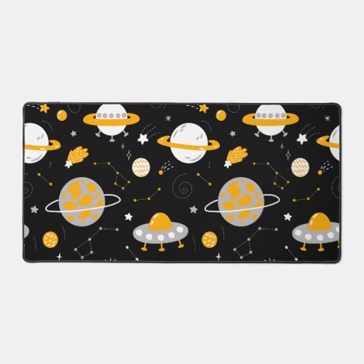 SFエイリアン飛行宇宙スターUFO デスクマット (正面)
