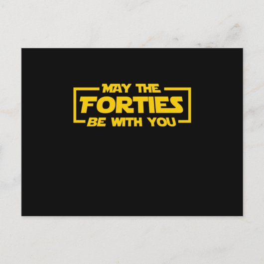 SFオタク ギャラクシー ギーク 40歳 1980年代生まれ ポストカード (正面)