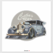 SFカスタムレトロなレースカー シール (シート)