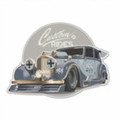 SFカスタムレトロなレースカー シール (正面)