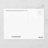 SFカリフォルニア科学アカデミーのはがき ポストカード (裏面)